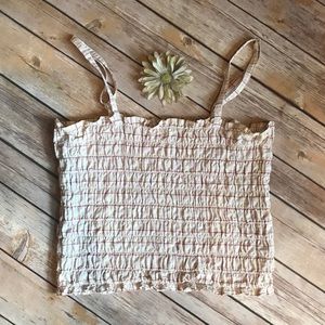 Plaid Crop Top W/Adjustable Straps